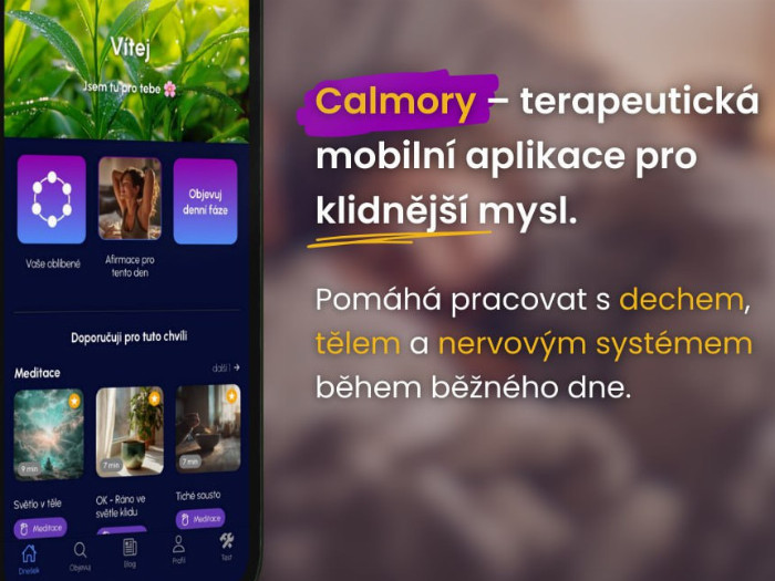 Mobilní aplikace Calmory